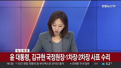 [속보] 윤 대통령, 김규현 국정원장·1차장·2차장 사표 수리