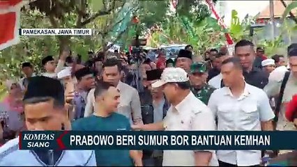 Menhan Prabowo Resmikan Bantuan Sumur Bor untuk 12 Desa di Pamekasan