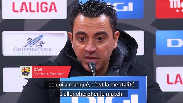 Xavi : “Si nous voulons gagner des trophées, nous devons changer de mentalité”