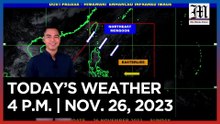 Today's Weather, 4 P.M. | Nov. 26, 2023