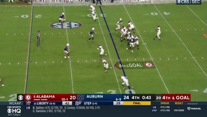 No. 8 Alabama STUNS Auburn With LAST MINUTE TD To Win Iron Bowl I Game Recap I CBS Sports