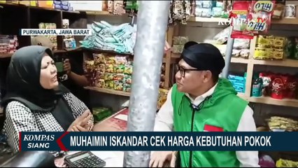 Muhaimin Tinjau Langsung Harga Kebutuhan Pokok di Pasar Leuwipanjang Purwakarta