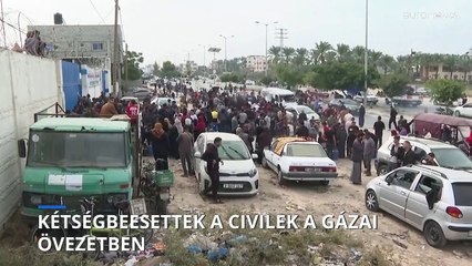 Kétségbeesett civilekkel találkoznak a segélyszervezetek a Gázai övezetben