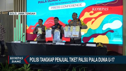 Begini Pengakuan Penjual Tiket Palsu Piala Dunia U-17 di Solo
