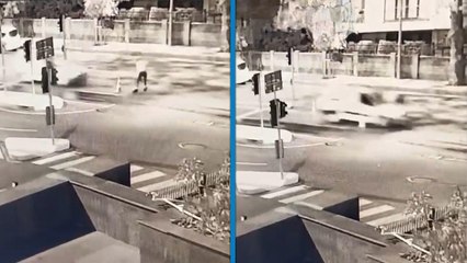 İstanbul Ümraniye'de kazaya müdahale eden polise çarpan araç kaçtı, polisin sağlık durumu ağır