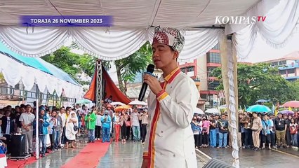Momen Cawapres Gibran Dapat Gelar Adat Laso dari Toraja