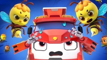 Fire Truck VS Bumblebee- Buzz Buzz! - Monster Truck - Kids Songs - Kids Cartoon - BabyBus