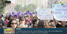 Perú: Marcha multitudinaria denuncia violencia contra la mujer