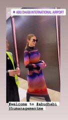 مريم أوزرلي  في أبوظبي لحضور الفومولا 1