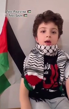 Phalistine boy say boycott Israel products