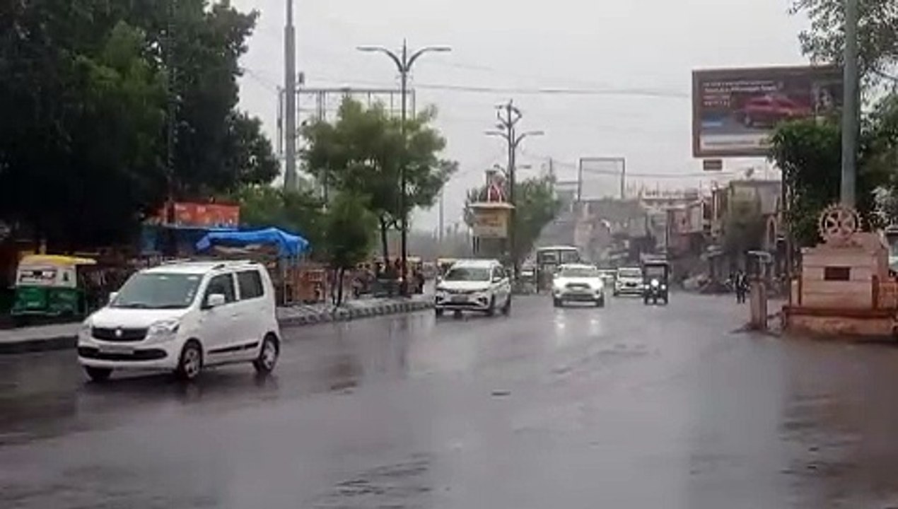 weather update...राजस्थान में मौसम बदला, ओले गिरे, बारिश हुई, शादियों में आफत