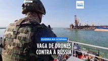 Ucrânia lança vaga de drones contra a Rússia