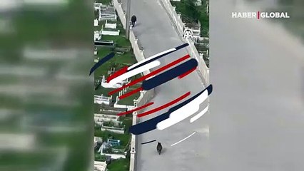 Domuz saldırısından son anda böyle kurtuldu