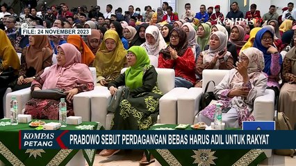Bicara Soal Kesejahteraan Rakyat, Prabowo Sebut Perdagangan Bebas Harus Adil