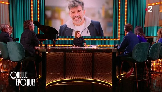 Karine Le Marchand interrogée sur son amitié avec Stéphane Plaza par Léa Salamé dans Quelle époque ! le 25 novembre 2023 sur France 2.