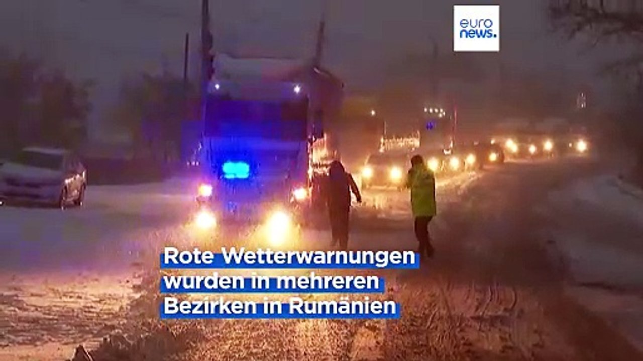 Wintereinbruch legt Süd- und Osteuropa lahm