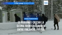 55 personas cruzan la última frontera abierta entre Finlandia y Rusia