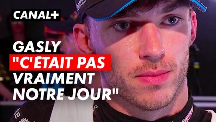 Gasly : "C'était pas vraiment notre jour"