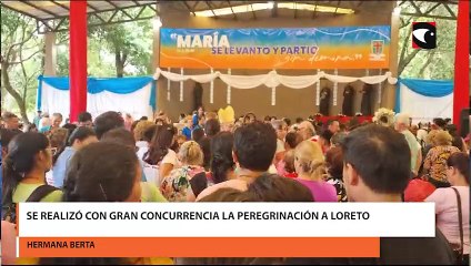 XXII peregrinación a Loreto: la hermana Berta a rezar por el País