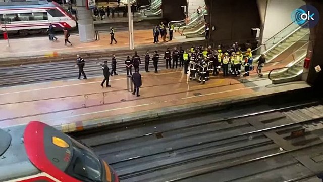 Caos en la estación de Atocha: descarrila un tren y provoca el corte de 7 líneas de Cercanías en Madrid