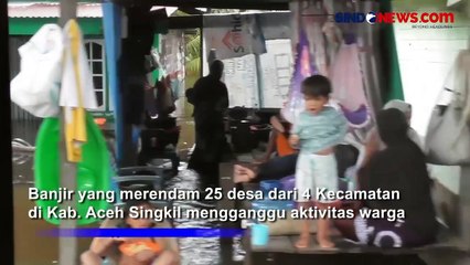 Ribuan Warga Korban Banjir di Aceh Singkil Manfaatkan Lantai Darurat untuk Bertahan