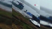 Zonguldak'ta Fırtınada Mahsur Kalan Balıkçı Kurtarıldı