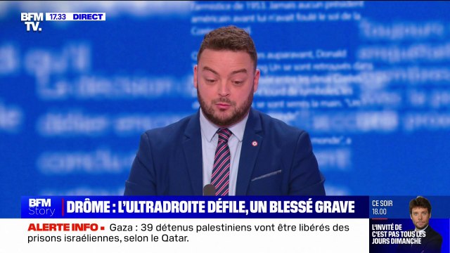 Kévin Mauvieux: Je condamne les violences des militants d'ultradroite à Romans-sur-Isère