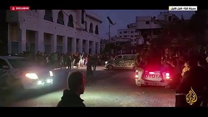 لحظة تسلم القسام للدفعة الثالثة من الأسرى لديه