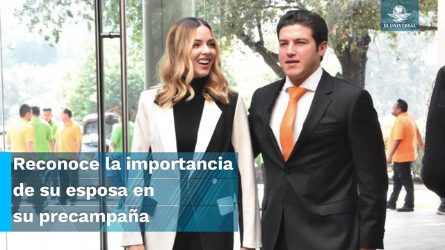 Samuel García subraya importancia de Mariana Rodríguez en su precampaña, tras dichos de Fox