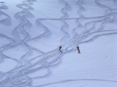 Jean & Steph à Courchevel en 2008 Chanrossa en poudreuse