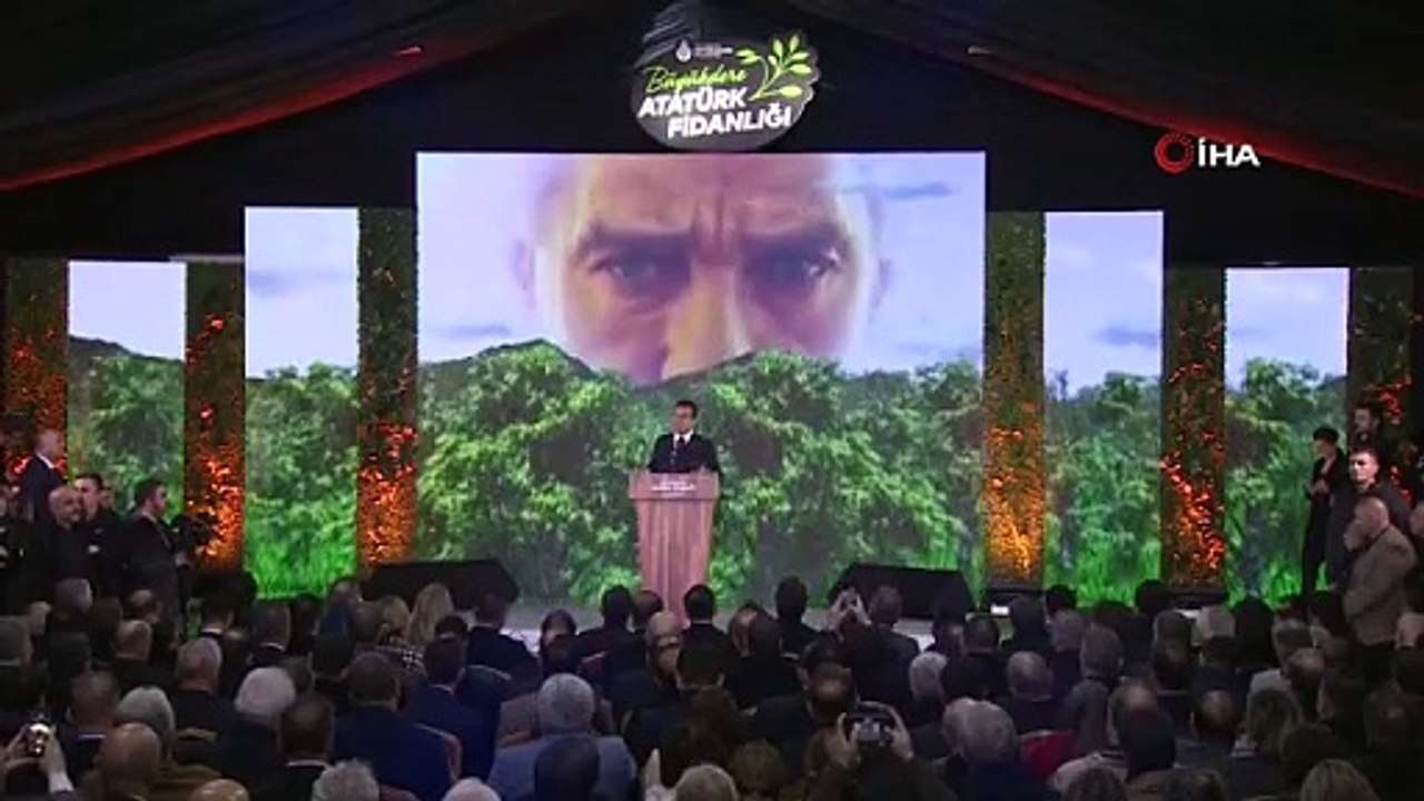 CHP Genel Başkanı Özgür Özel ve İstanbul Büyükşehir Belediye Başkanı Ekrem İmamoğlu Büyükdere Atatürk Fidanlığı'nı açtı