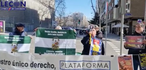 Manifestación Loteros en concesión
