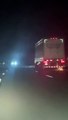 Sparking Truck Loses A Wheel