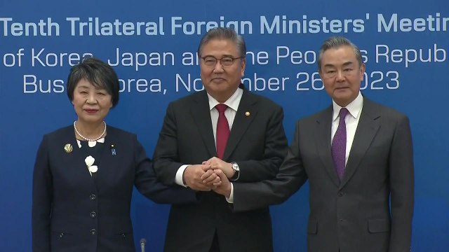 한일중 외교장관, 정상회의 '조속 개최' 조율... 3국 협력 제도화해야 / YTN