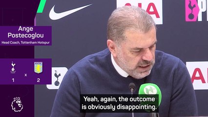 Postecoglou chooses to look at positives despite defeat to Villa
