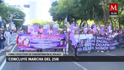 Reportan saldo blanco tras marcha del 25N en CdMx