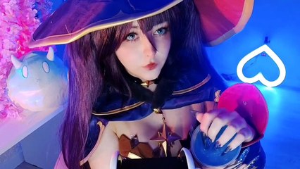 ASMR MONA PLAYING WITH SLIMES