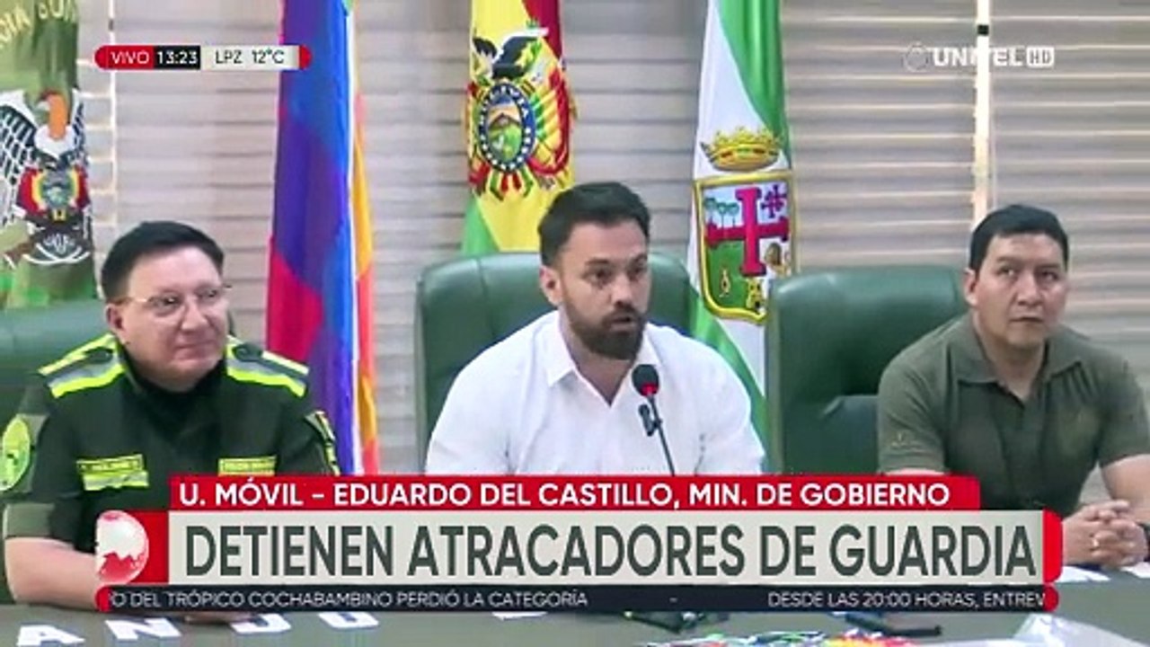 Antisociales que atracaron a un guardia fueron aprehendidos y enviados a la cárcel de Palmasola