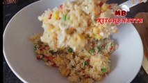 Fried rice with eggs, fried eggs or fried rice first!! Better than take out!!