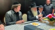 Javier Milei recibió la bendición de un reconocido rabino