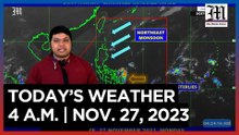 Today's Weather, 4 A.M. | Nov. 27, 2023