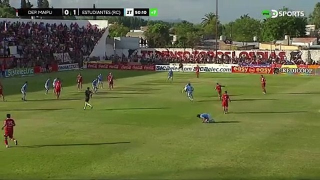 El gol de Herrera para darle la clasificación al Deportivo Maipú