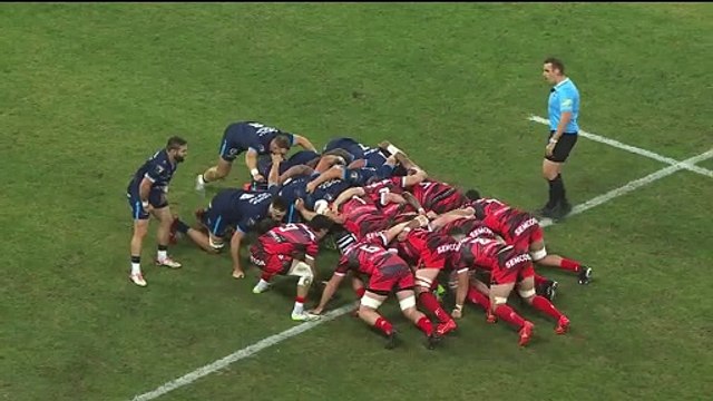 TOP 14 - Essai de Daniel IKPEFAN (OYO) - Montpellier Hérault Rugby - Oyonnax Rugby
