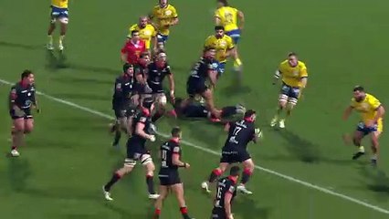 TOP 14 - Essai de Lucas TAUZIN 2 (ST) - Stade Toulousain - ASM Clermont
