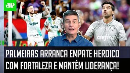 "Cara, o Palmeiras SABE ARRANCAR REAÇÃO de onde MENOS SE ESPERA! É o LÍDER e..." 2 a 2 com Fortaleza