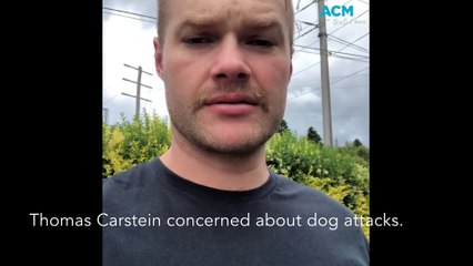 Thomas Carstein concerned about dog attacks.