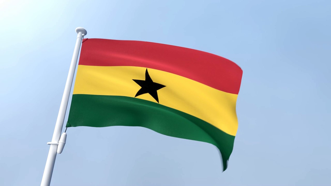 Ghana Waving Flag