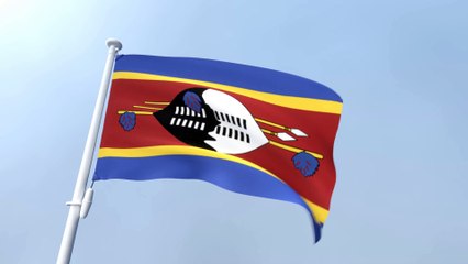 Eswatini Waving Flag