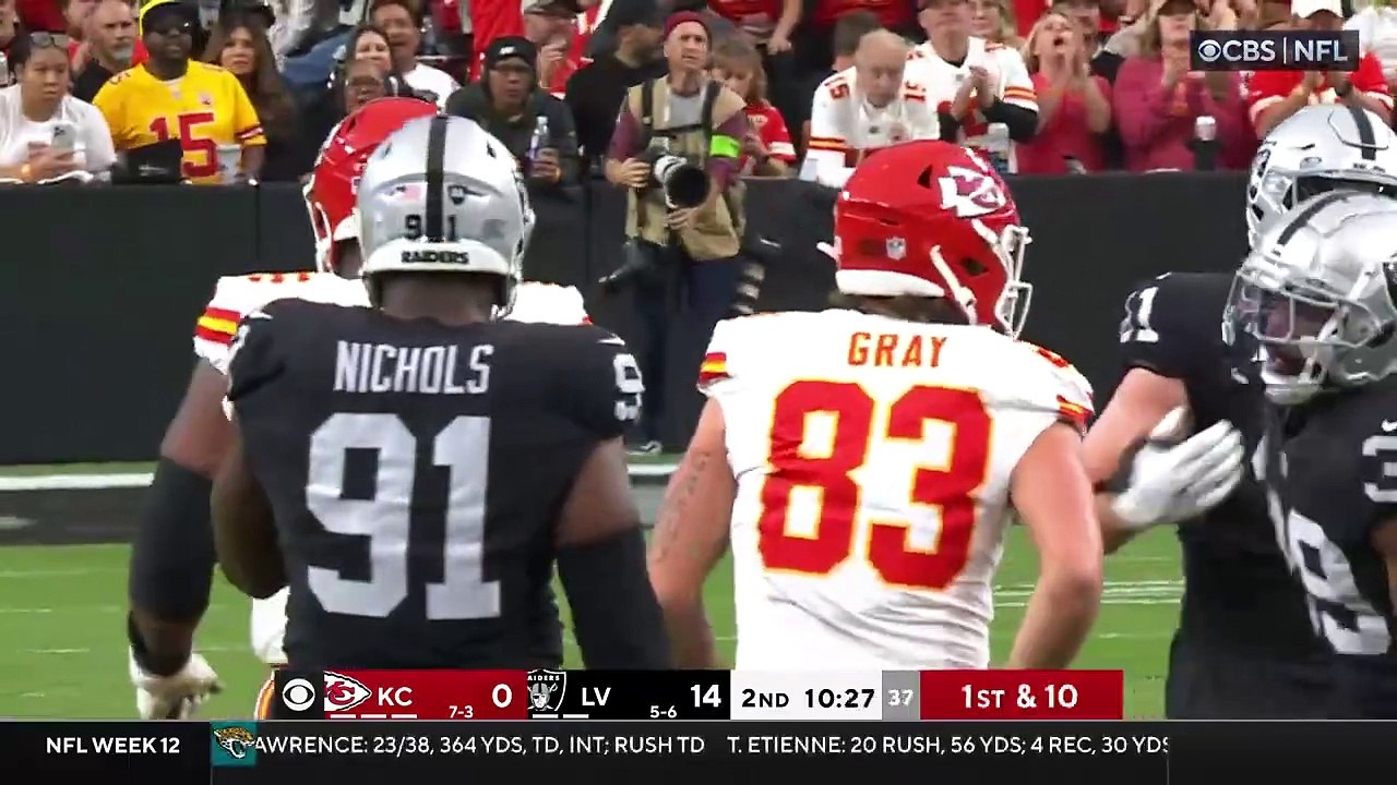 Kansas City Chiefs vs. Las Vegas Raiders Game Highlights - NFL 2023 Week 12
