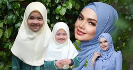 Comelnya Aafiyah bila pakai tudung. Persis ibunya DS Siti Nurhaliza!
